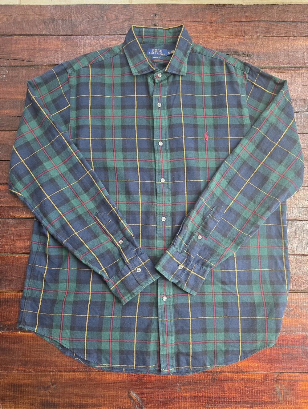Polo Ralph Lauren Classic Fit Plaid Long Sleeve Button Down Shirt XL